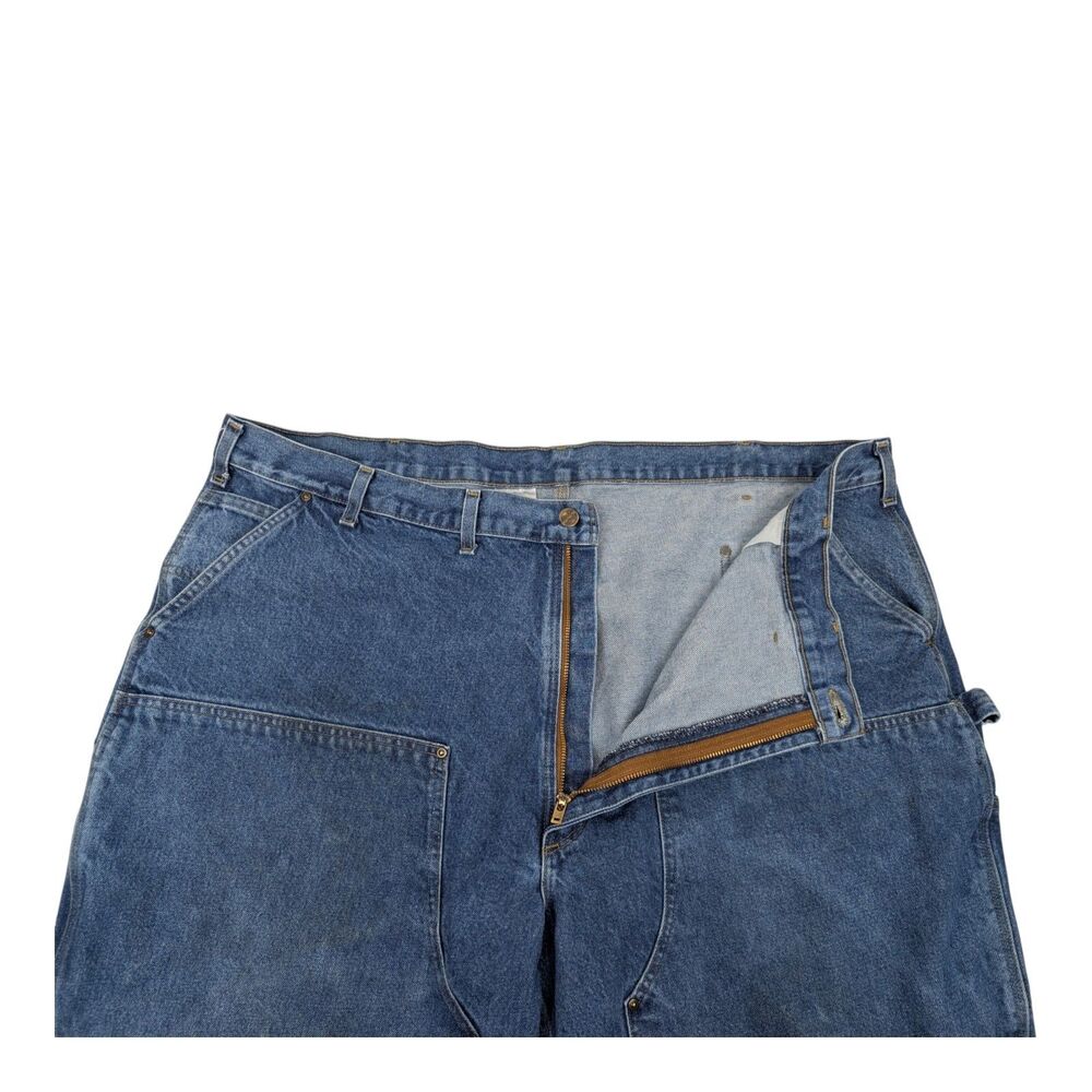 Carhartt B73 DST Double Knee Blue Jeans 50x32 Loose Fit Dungaree‎ - Picture 5 of 13